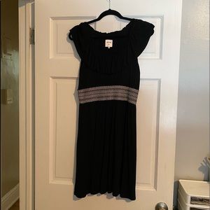 Decode 1.8 black dress with detailed waistband